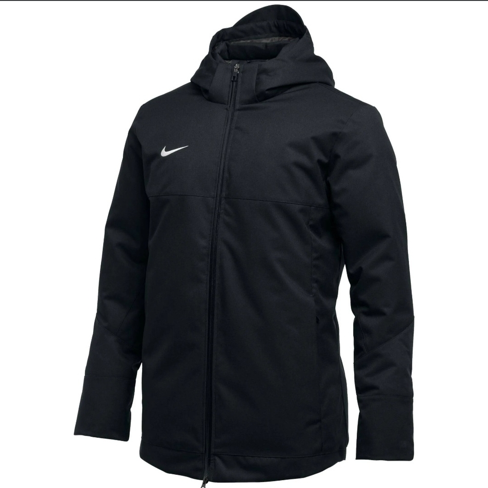 Nike Men's Black Hooded Jacket Fill Parka. 